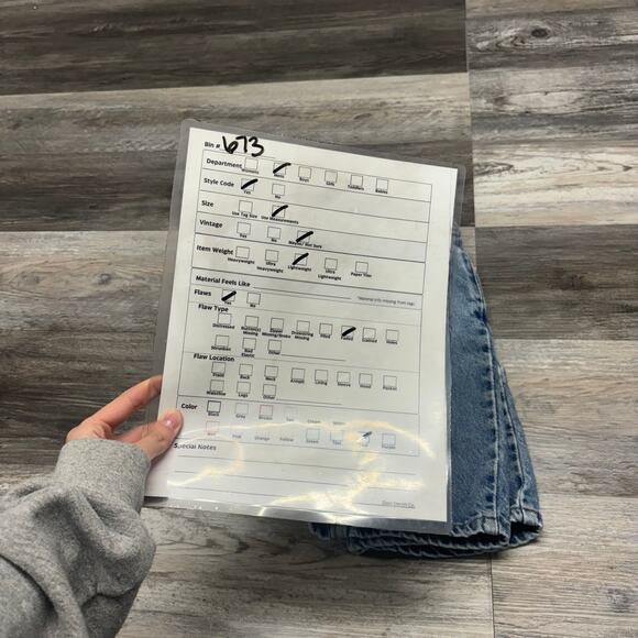 Vintage Levis 550 Red Tab Blue Boy 10 22" Relaxed Fit Slim Stonewash Jean Shorts - Picture 11 of 11